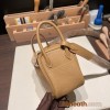 Hermes Mini Lindy Clemence 46 /Ebene Silver Hardware 071