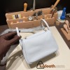 Hermes Mini Lindy Clemence 46 /Ebene Silver Hardware 072
