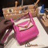 Hermes Mini Lindy Clemence 9I /Magnolia Gold Hardware 074