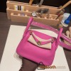 Hermes Mini Lindy Clemence 9I /Magnolia Gold Hardware 074