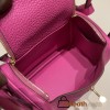 Hermes Mini Lindy Clemence 9I /Magnolia Gold Hardware 074