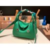 Hermes Mini Lindy Clemence 1K /Bambou Silver Hardware 075