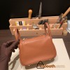 Hermes Mini Lindy Clemence 37/ Gold Silver Hardware 079