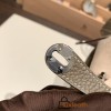 Hermes Mini Lindy Clemence 18/Étoupe Grey Silver Hardware 092