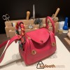 Hermes Mini Lindy Clemence I6 /Rose Extreme Gold Hardware 098