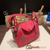 Hermes Mini Lindy Clemence I6 /Rose Extreme Gold Hardware 098