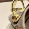 Hermes Mini Lindy Clemence 1Z /Jaune Poussin Gold Hardware 100