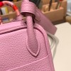 Hermes Mini Lindy Clemence X9/ Mauve Sylvestre Gold Hardware  105