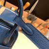 Hermes Mini Lindy Clemence S4 /Deep Blue Gold Hardware 107