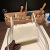 【Hermès Lindy Mini】I2/Nata   Silver Hardware Full Handmade  