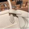 【Hermès Lindy Mini】I2/Nata   Silver Hardware Full Handmade  