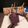   Hermès Lindy Mini × Rouge SellierFull Handmade