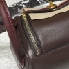 【Hermès Touch Mini Lindy】 0G Rouge Sellier 