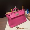 Hermes 29cm kelly 2424 togo & swift L3 / Rose Purple 29cm Silver Hardware Full Handmade
