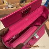 Hermes 29cm kelly 2424 togo & swift L3 / Rose Purple 29cm Silver Hardware Full Handmade