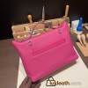Hermes 29cm kelly 2424 togo & swift L3 / Rose Purple 29cm Silver Hardware Full Handmade