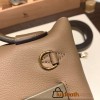 Hermes Mini kelly 2424 21cm D0 /Beige de Weimar& 18 /Étoupe Grey  Gold Hardware  Full Handmade 