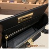Hermes Mini kelly 2424 89 /Black (Noir)  Gold Hardware 21cm  Full Handmade