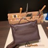 Hermes Mini 21cm kelly 2424 evercolor 0G /Rouge Sellier& Framboise Silver Hardware Full Handmade