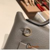 Hermes 21cm Mini kelly 2424 evercolor 8F /Etain Gold Hardware Full Handmade