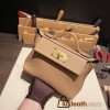 Hermes 21cm Mini kelly 2424 evercolor 0M/Chai Gold Hardware Full Handmade