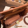 Hermes 21cm Mini kelly 2424 evercolor 37 /Gold Gold Hardware Full Handmade