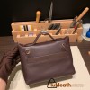 Hermes 21cm Mini kelly 2424 0G /Rouge Sellier& Framboise Gold Hardware Full Handmade