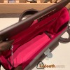 Hermes 21cm Mini kelly 2424 0G /Rouge Sellier& 0D /Rose Mexico Silver Hardware Full Handmade