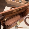 Hermes 21cm Mini kelly 2424 evercolor&swift 37/Gold Gold Hardware Full Handmade