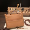 Hermes 21cm Mini kelly 2424 evercolor&swift 37/Gold Gold Hardware Full Handmade