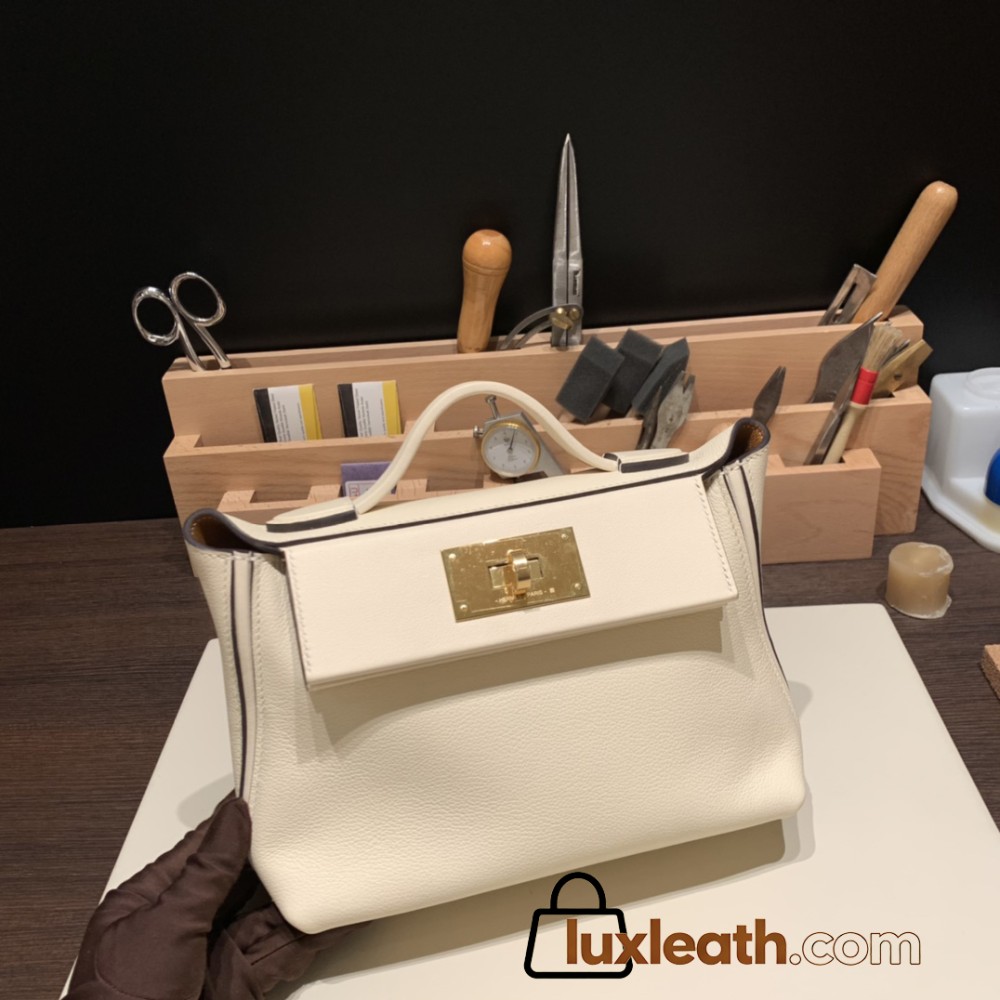 Hermes 21cm Mini kelly 2424 I2 /Nata Gold Hardware Full Handmade