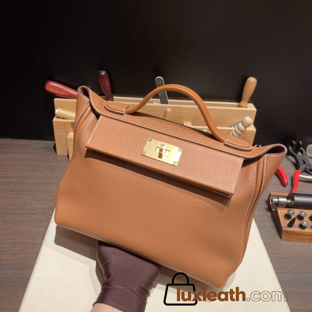 Hermes 21cm Mini kelly 2424 37/Gold Gold Hardware Full Handmade