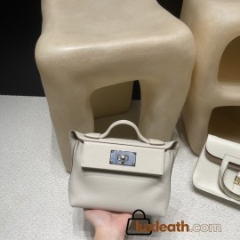 2424mini Beton  Silver Hardware  Full Handmade