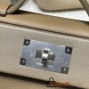 2424mini D0 Beige de Weimar ×18/Étoupe Grey  Silver Hardware  Full Handmade
