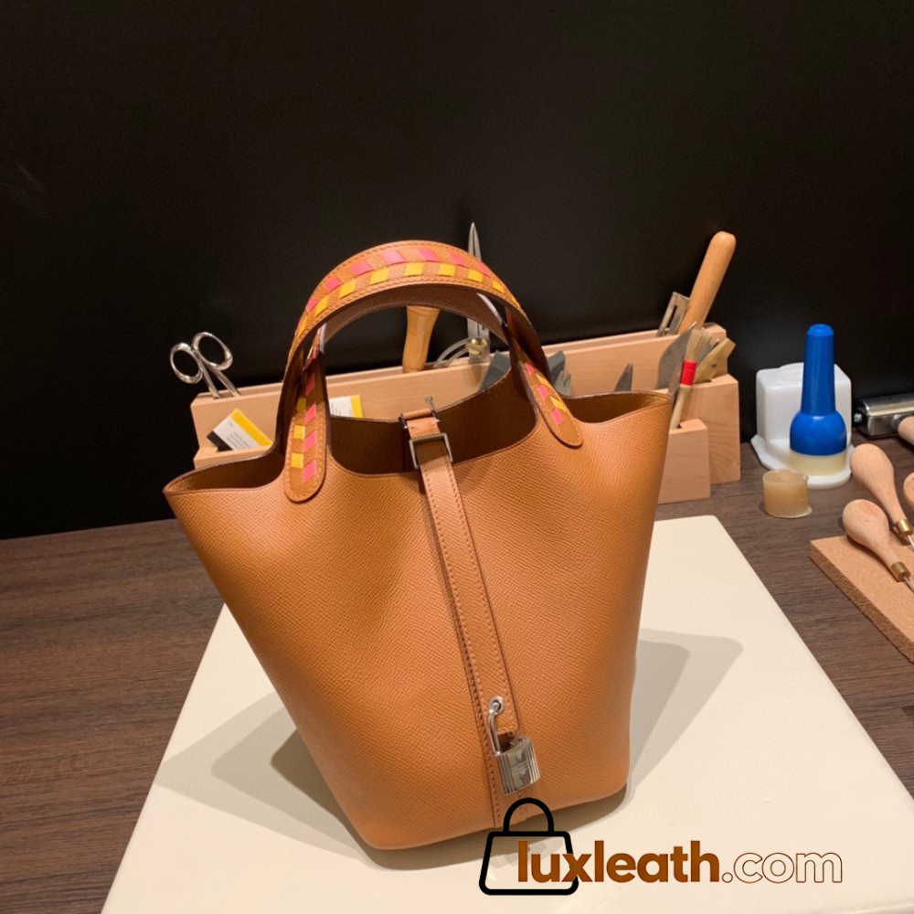 Hermes Picotin cargo Epsom 18cm 37/Gold Silver Hardware