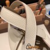 Hermes Picotin cargo Clemence 18cm 10 / Craie Gold Hardware