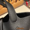 Hermes Picotin cargo Clemence 18cm 89 /Black Gold Hardware