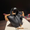 Hermes Picotin cargo Clemence 18cm 89 /Black Gold Hardware