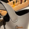Hermes Picotin cargo Clemence 18cm 8F /Etain Gold Hardware