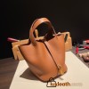 Hermes Picotin Clemence 18cm 37/Gold Gold Hardware 