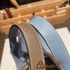 Hermes Picotin Clemence 18cm J7 /Blue Lin& 18/Étoupe Grey Silver Hardware