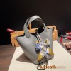 Hermes Picotin Clemence 18cm 0L/ Gris Meyer Silver Hardware