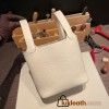 Hermes Picotin Clemence 18cm I2 /Nata Silver Hardware