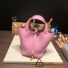 Hermes Picotin Clemence 18cm X9 /Mauve Sylvestre Gold Hardware