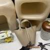 8Q Beige Marfa (Latest Color of 2023 AW Collection!) Picotin Lock 18/PM Taurillon Clemence (TC) Silver Hardware Fully Hand-Stitched