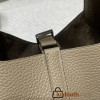 8Q Beige Marfa (Latest Color of 2023 AW Collection!) Picotin Lock 18/PM Taurillon Clemence (TC) Silver Hardware Fully Hand-Stitched