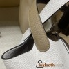 8Q Beige Marfa & 46/Ebene Picotin Lock 18/PM Taurillon Clemence (TC) Silver Hardware Fully Hand-Stitched
