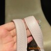 Picotin Lock 18/PM Taurillon Clemence (TC) 09 Mauve Pale 2023 (New Color Launched in Hermes 2022 AW) Silver Hardware Fully Hand-Stitched