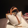 HERMES Picotin Lock 22/MM CLEMENCE 10 /Craie & 37/Gold Gold Hardware