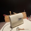 Hermès Verrou Mini 17cm Crocodile 8L/Beton (Béton) Silver Hardware Verrou-016 Fully Hand-Stitched